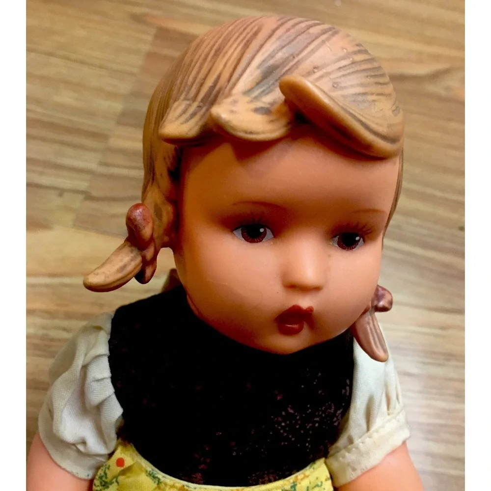 Vintage Goebel Hummel Gretel Vinyl Girl Doll 11